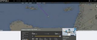 Copertina di Egyptair, il tracciato su Flightradar24 dell’aereo: il segnale radar si perde nel Mediterraneo