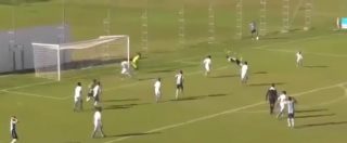 Copertina di Calcio, show di un ragazzino: gol spettacolare col colpo dello scorpione. Come re Higuita