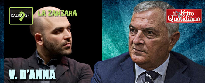 Copertina di D’Anna (Ala) vs Parenzo: “Saviano? Milionario con casa a Manhattan. Io persona perbene, più di voi”