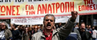 Copertina di Grecia, mentre il governo tratta con i creditori è rivolta contro la legge che toglie la pensione a chi ha debiti fiscali