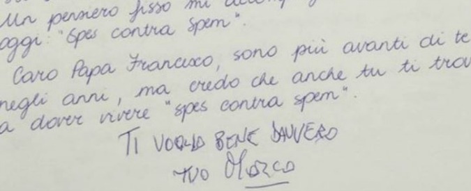 Marco Pannella, l’ultima lettera a Papa Francesco: “Ti voglio bene davvero”