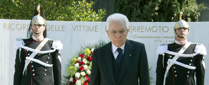 Terremoto Friuli 1976, Mattarella: “Grazie ai friulani per la determinazione di ricostruire tutto come era prima”