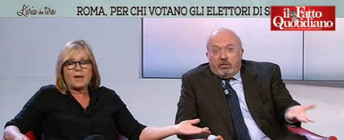 Copertina di Roma, Meli (Corsera) vs Storace: “Raggi del M5s? E’ di destra, persino il Fatto non le fa campagna elettorale”. “Ti inventi tutto”