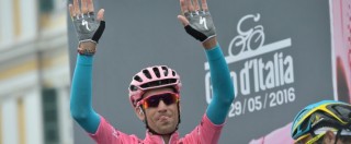 Copertina di Giro d’Italia, Vincenzo Nibali è il vincitore dell’edizione 2016. Sul podio anche Esteban Chaves e Alejandro Valverde