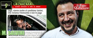 Copertina di Salvini: “Multa non pagata? Autovelox sono truffa”. Ma il ricorso è per il suo ruolo politico