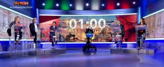 Copertina di Elezioni Roma 2016, il confronto su SkyTg24. Scintille su Mafia Capitale, Raggi vince il voto del pubblico