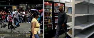 Copertina di Venezuela al collasso: supermercati vuoti, niente farmaci e black out. Maduro: “Ci fanno la guerra come con Allende”