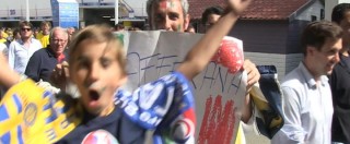 Copertina di Europei 2016, la festa dei tifosi italiani a Tolosa, delusione per la Svezia
