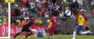 Copertina di Coppa America 2016, Brasile eliminato dal Perù con un gol di mano. Dunga: “Non temo l’esonero” – Video