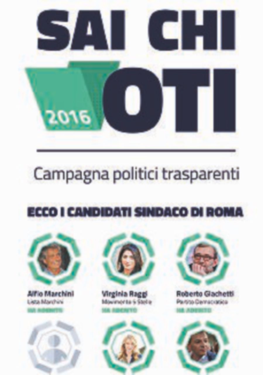 Trasparenza,  110 in lista aderiscono a “Sai chi voti”