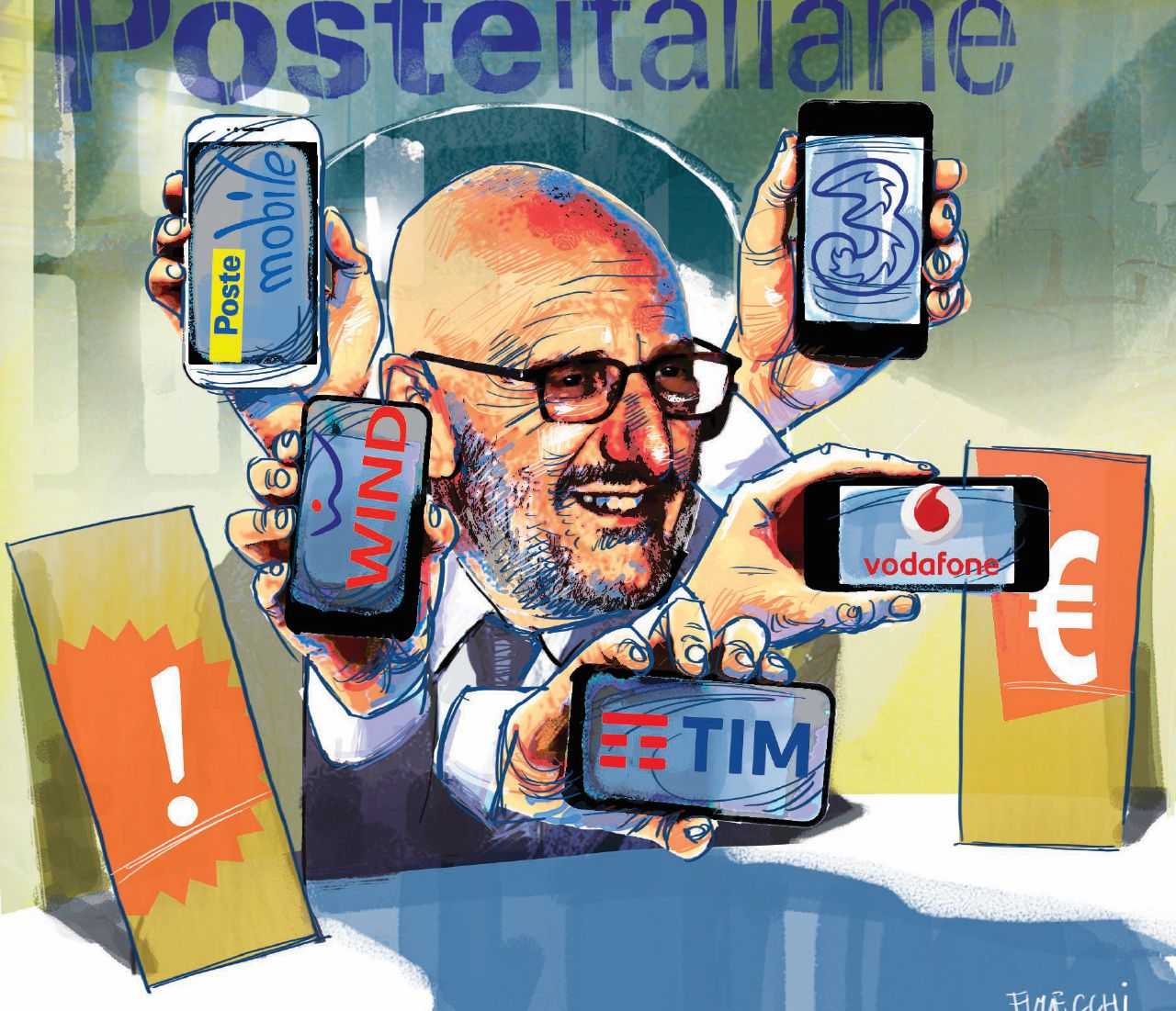 Copertina di “Buttiamola in caciara”. Così  le Poste aggiravano l’Antitrust