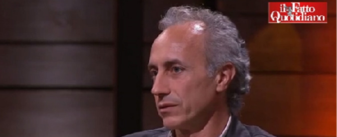 Copertina di Renzi, Travaglio: “Ha sostituito l’anima del Pd con il vuoto. Boschi? E’ ‘l’immacolata rottamazione'”