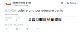 Copertina di Brexit, deputata laburista uccisa. Tweet del senatore Pepe (Gal): “Colpire uno per educare cento”. Poi scrive: “Frainteso”