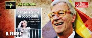 Copertina di Berlusconi, Vittorio Feltri: “Pascale? Lacrime di coccodrillo, ha strattonato Silvio obbligandolo a sforzi”