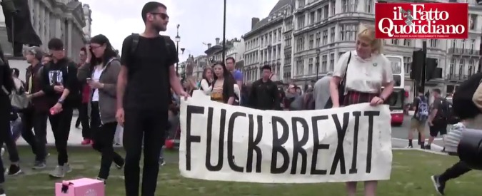 Fuck Brexit Protesta A Londra E Stato Un Voto Anti Immigrazione E 