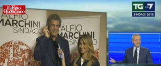 Copertina di Elezioni, Marchini: “Bravo Parisi”. Mentana: “Non può dire lo stesso a lei”