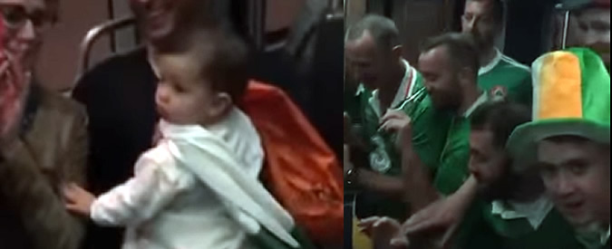 Copertina di Europei 2016, il cuore dei tifosi irlandesi: ninna nanna in coro per la bimba francese