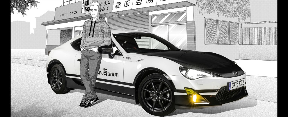 Copertina di Toyota, in Inghilterra la GT86 fa rivivere un manga degli anni ’90 – FOTO