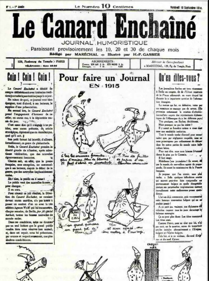 Canard enchaîné, il settimanale satirico francese compie 100 anni: “La libertà di stampa si usura quando non la si utilizza”