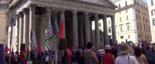 Copertina di Roma, presidio dei sindacati al Pantheon: “Subito il ddl contro il caporalato”