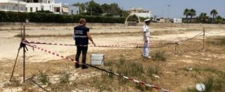 Copertina di Porto Cesareo (Lecce), macchia mediterranea tagliata e bruciata per creare il parcheggio dello stabilimento