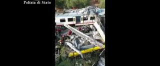 Copertina di Scontro treni, il luogo del disastro nel video girato dall’elicottero della polizia