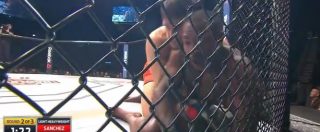 Copertina di La madre interviene durante l’incontro di MMA e il lottatore le dice di stare zitta