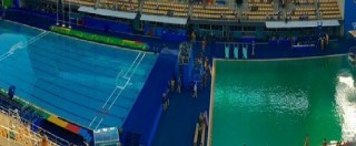 Copertina di Rio 2016, il mistero della piscina che si tinge di verde da un giorno all’altro