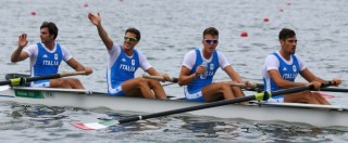 Copertina di Canottaggio, l’Italia è bronzo nel 4 senza a Rio 2016: grande prova di Vicino, Castaldo, Lodo, Montrone