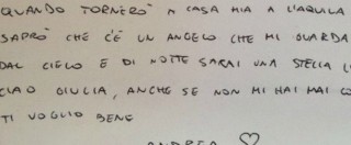 Copertina di Terremoto Centro Italia, la lettera del vigile del fuoco alla bambina che non ce l’ha fatta: “Scusa se siamo arrivati tardi”