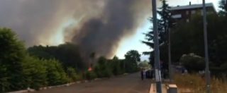 Copertina di Roma, emergenza incendi a Cinecittà: le fiamme lambiscono le abitazioni in via Pelizzi