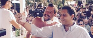 Copertina di Milano Marittima, Matteo Salvini e Giovanni Toti improbabili Dj alla consolle del Papeete Beach