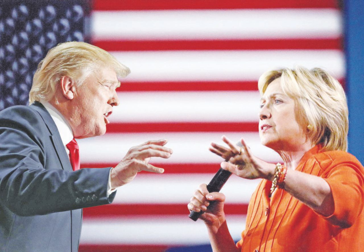 Hillary-Trump, una secchiona contro il magnate showman Hillary-Trump, una secchiona contro il magnate showman