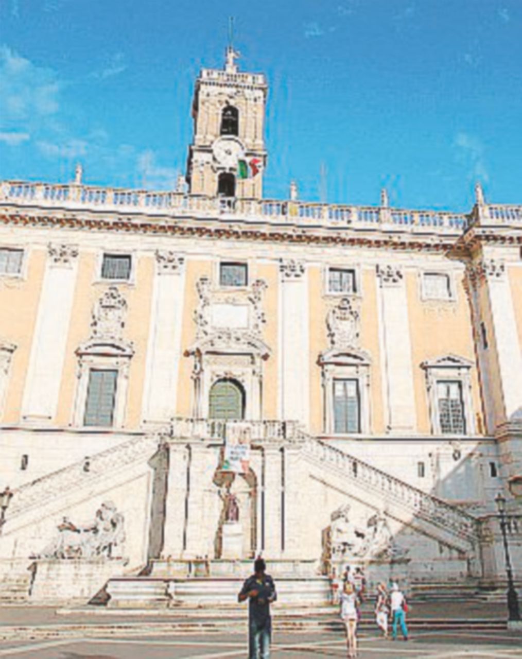 Seduta - straordinaria in Campidoglio - Ansa Campidoglio: carote, urla e no ai Giochi