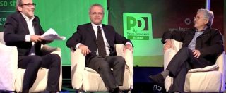 Copertina di Pd, scintille tra Giachetti e D’Alema nel fuori onda. “Massimo, che stai a dì?”. “Meglio se mangiavi porchetta”