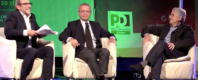 Copertina di Pd, scintille tra Giachetti e D’Alema nel fuori onda. “Massimo, che stai a dì?”. “Meglio se mangiavi porchetta”