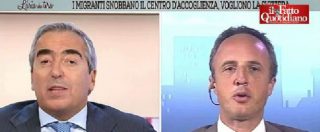 Copertina di Migranti, Gasparri vs Sansa: “Se li porti a mangiare a casa sua”. “Ringrazi Dio che ha uno stipendio da senatore”