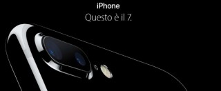 Copertina di iPhone 7 Apple: impermeabile e con 2 fotocamere. Prezzo a partire da 649 dollari, in uscita in Italia a settembre (FOTO e VIDEO)