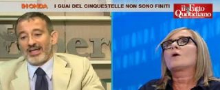 Copertina di Meli (Corriere) vs Senaldi (Libero): “Raggi si dimetta”. “Pure Renzi ha mentito su Pil e non si è dimesso”
