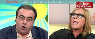 Copertina di M5S, storico Giannuli vs Meli (Corriere): “Lei fa la giornalista al servizio di Renzi”. “La querelo”