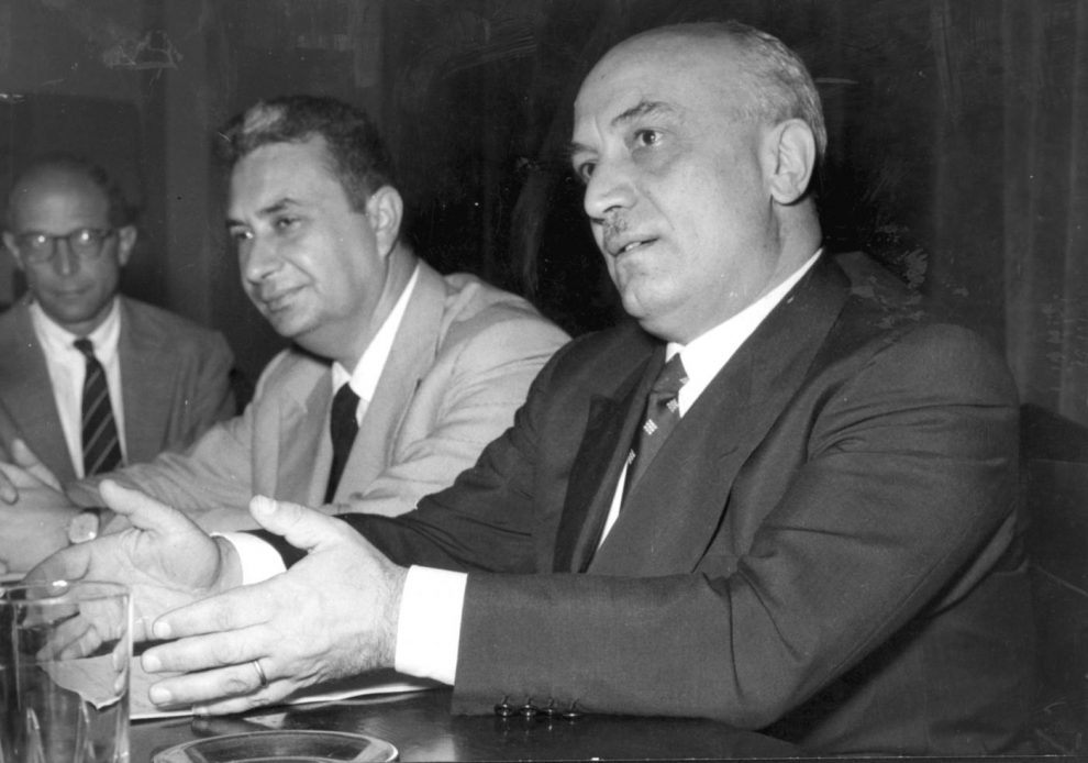 Aldo Moro e Amintore Fanfani, spesso definiti “i cavalli di razza” della DC