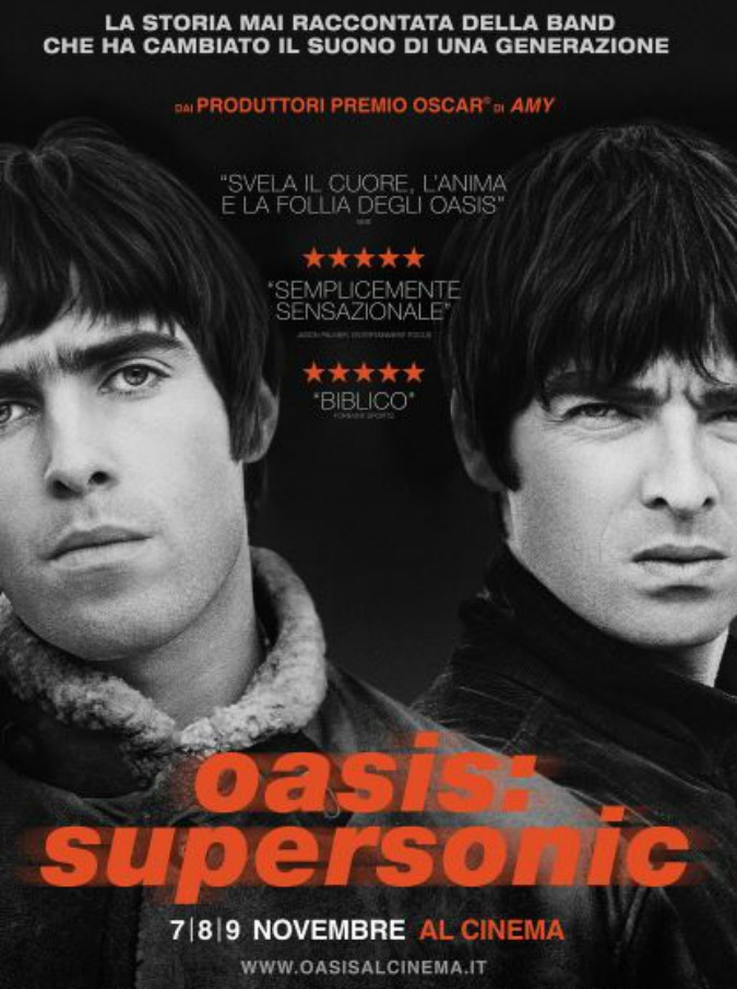 Oasis, i fratelli Gallagher arrivano al cinema con il lungometraggio ‘Supersonic’: il 7,8 e 9 novembre nelle sale italiane