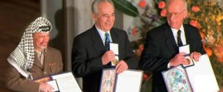 Copertina di Shimon Peres, “sognatore inappagato”. L’inno di pace cantato con Rabin prima del suo assassinio