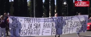 Copertina di Vittime Salva Banche, rimborsi lontani: la protesta riesplode a Laterina. Casa Boschi blindata