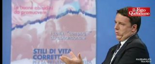 Copertina di Fertility Day, Renzi a Travaglio: “Dimissioni Lorenzin? Non scherziamo”. “Fatela seguire da uno bravo”