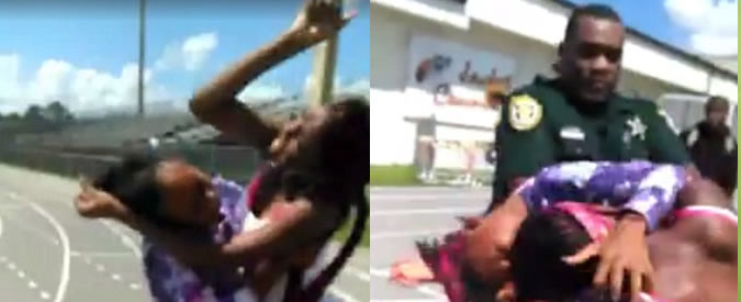 Copertina di Rissa tra due ragazzine sedata col taser. L’intervento choc dei due poliziotti Usa