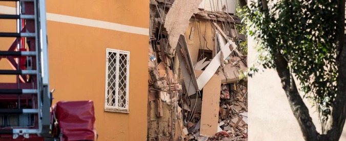 Copertina di Roma, crolla palazzina: era stata fatta evacuare il giorno prima. Nessuna vittima. Raggi: “Dramma, ma no allarmismi”