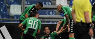 Copertina di Europa League, continua la favola Sassuolo: battuto 3-0 l’Athletic Bilbao. L’Inter crolla contro l’Hapoel – VIDEO