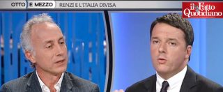 Copertina di Renzi vs Travaglio: “In due anni sono calati lettori Fatto”. “Non è vero, le darò i dati aggiornati”