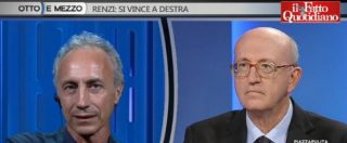 Copertina di D’Alimonte vs Travaglio: “Se vince il no, Berlusconi indispensabile”. “Colossale sciocchezza, è un medium”